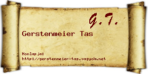 Gerstenmeier Tas névjegykártya
